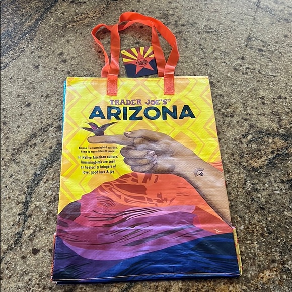 ♻️🛒Trader Joe's Arizona Reusable Tote Bag 😎☀️🌵🍊 - Picture 3 of 6